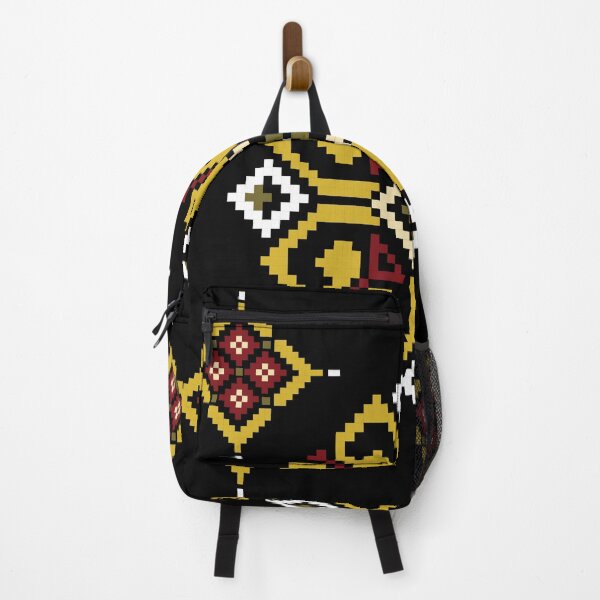 Item preview, Traditional Ethnic Geometric Pattern on Black Background designed and sold by PowerAntShop.