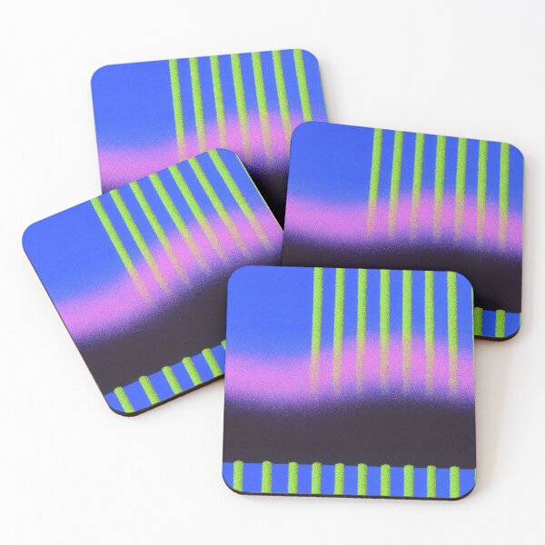 Item preview, Neon Bar Vaporwave Pattern designed and sold by bubblegoth.