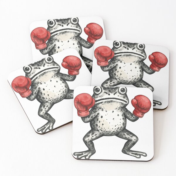 Item preview, Vintage Boxing Frog Watercolor - Funny Toad Fighter Sports Art designed and sold by haitrieuic96.