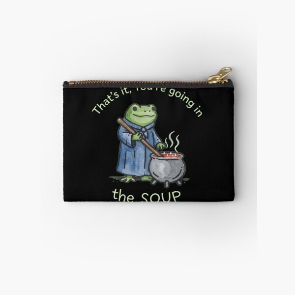 Item preview, That's It You're Going In The Soup Funny Frog - Cute Watercolor Toad Meme designed and sold by haitrieuic96.