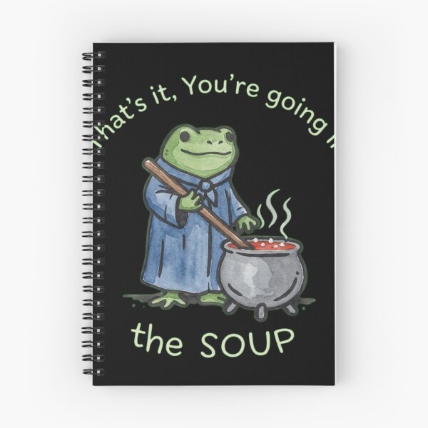 Item preview, That's It You're Going In The Soup Funny Frog - Cute Watercolor Toad Meme designed and sold by haitrieuic96.