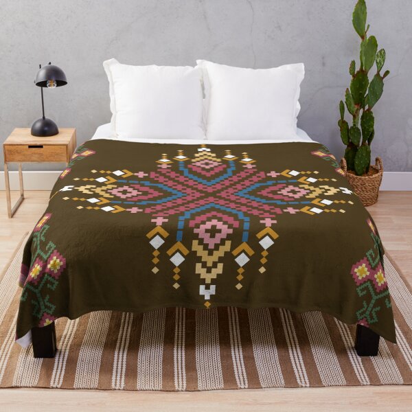 Item preview, Ornate Folk Embroidery Style Geometric Pattern designed and sold by PowerAntShop.