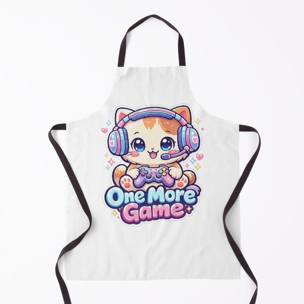 Item preview, Cute Kawaii Gamer Cat One More Game Design designed and sold by Bestmayu.