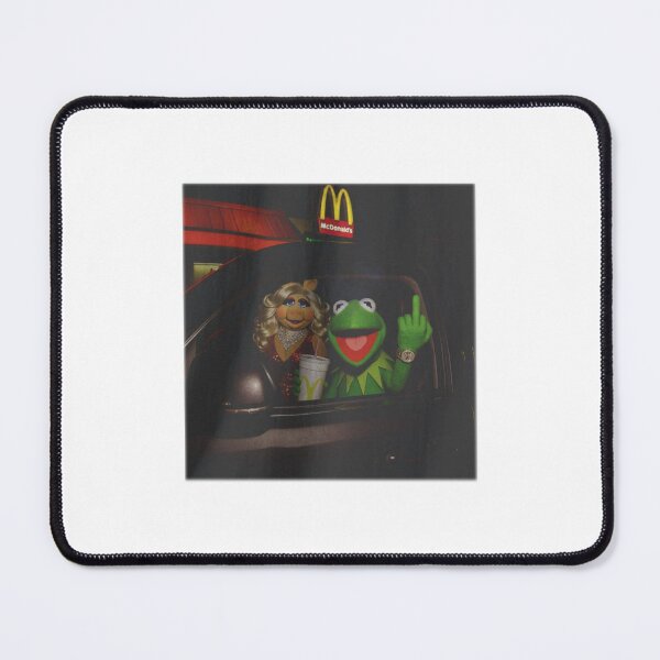 Item preview, Kermit Frog Miss Piggy Fast Food Car, Retro Rebel Attitude, Funny Dark Humor, Puppet Meme Casual designed and sold by Joneneee.