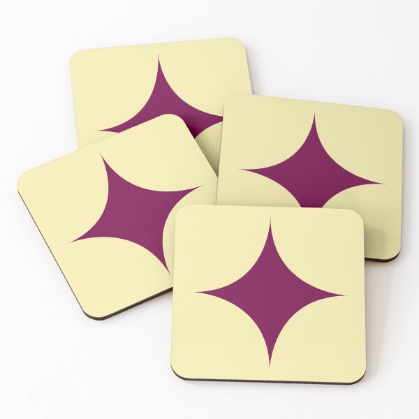 Item preview, Maroon star design on a yellow background  designed and sold by Creations by lyne.