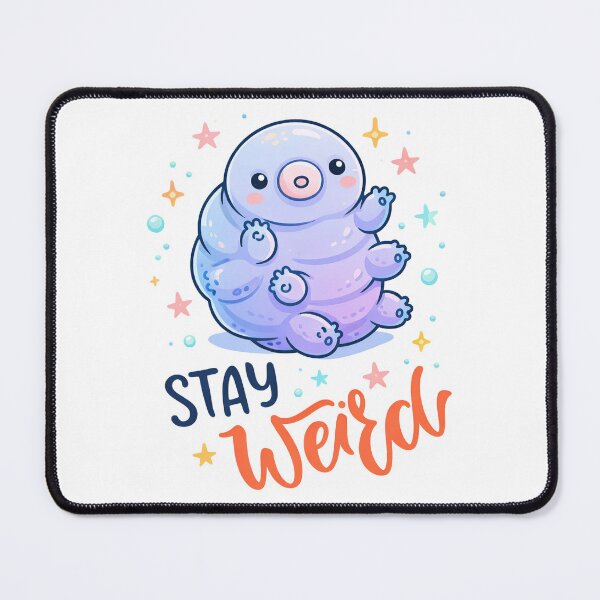 Item preview, Stay Weird, Cute Cartoon Water Bear designed and sold by graphic-genie.