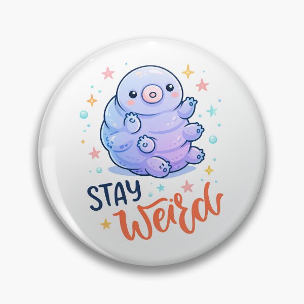 Item preview, Stay Weird, Cute Cartoon Water Bear designed and sold by graphic-genie.