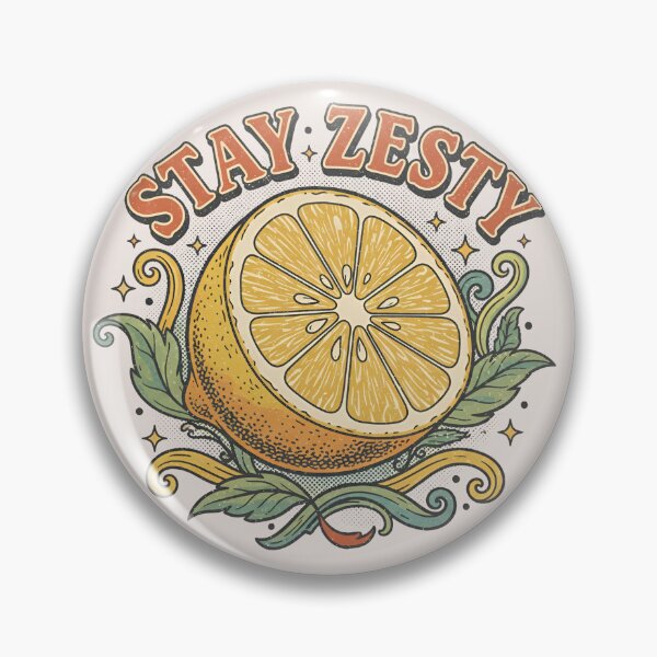 Item preview, Stay Zesty - Fresh Lemon Vintage Design. designed and sold by EsenciaZen.