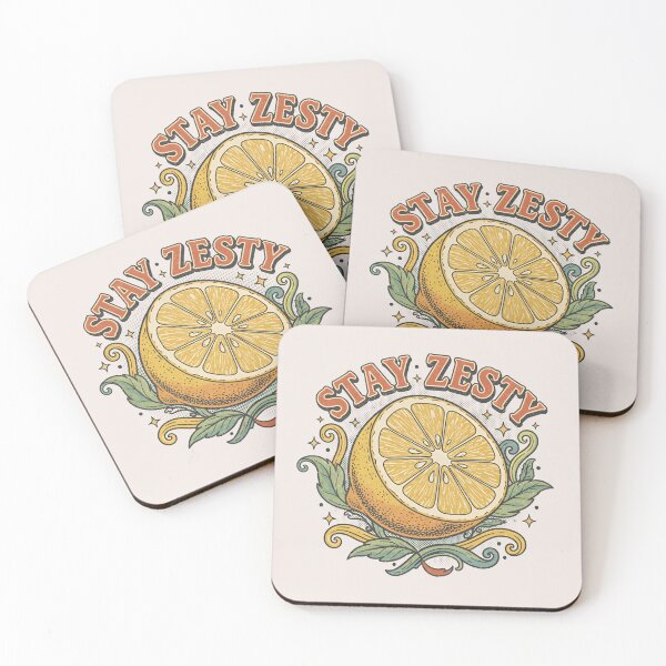 Item preview, Stay Zesty - Fresh Lemon Vintage Design. designed and sold by EsenciaZen.