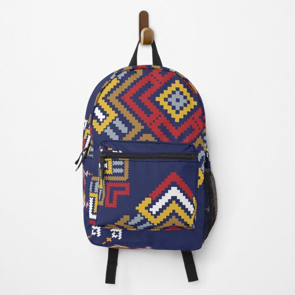 Item preview, Bold Ethnic Geometric Pattern on Dark Blue designed and sold by PowerAntShop.