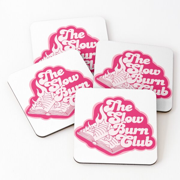 Item preview, The Slow Burn Club Sticker | Slow Burn Romance Reader | Book Lover Aesthetic | Romance Trope Reader Design designed and sold by Kierra & Co..