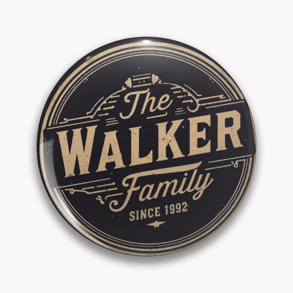 Item preview, he Walker Family Vintage Est 1992 Retro Badge designed and sold by EchoPrint Co..