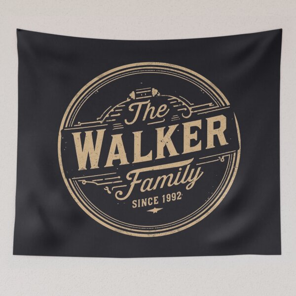 Item preview, he Walker Family Vintage Est 1992 Retro Badge designed and sold by EchoPrint Co..