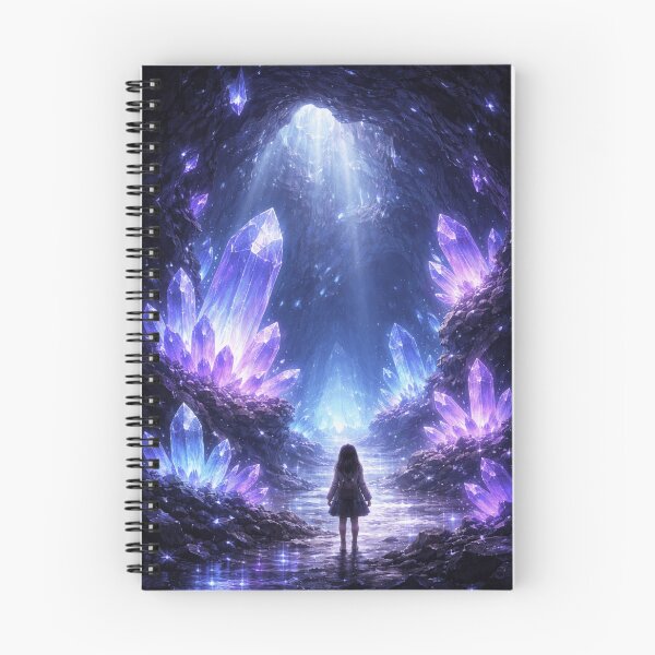Item preview, Glowing Crystal Cave Fantasy Poster designed and sold by SEIMEI2025.