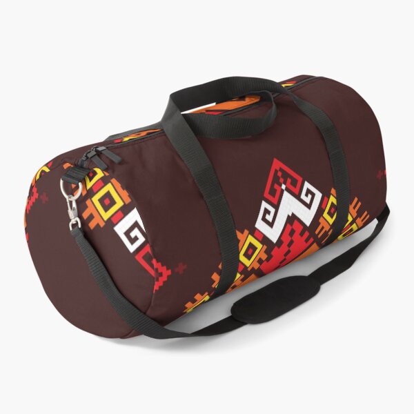 Item preview, Traditional Folk Geometric Pattern in Red and Brown designed and sold by PowerAntShop.