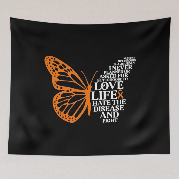 Item preview, Multiple Sclerosis Awareness DTF Transfer, Butterfly MS Warrior Quote Iron On Ready to Press, Heat Transfer, DIY designed and sold by Joneneee.