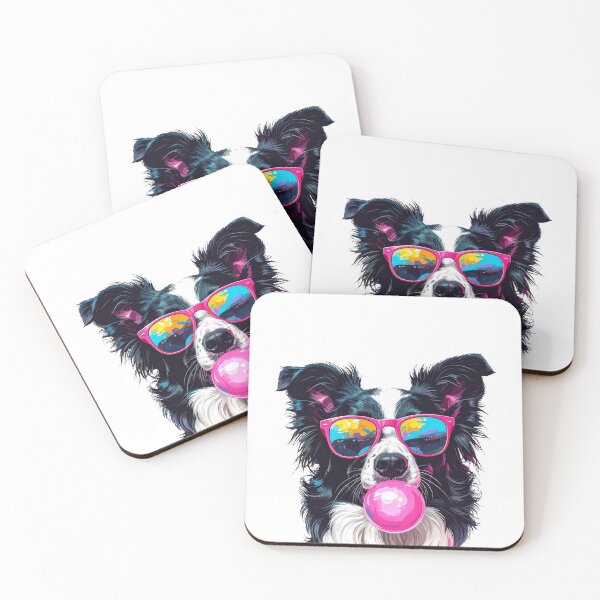 Item preview, Pop Art Border Collie Portrait designed and sold by Motivburg.