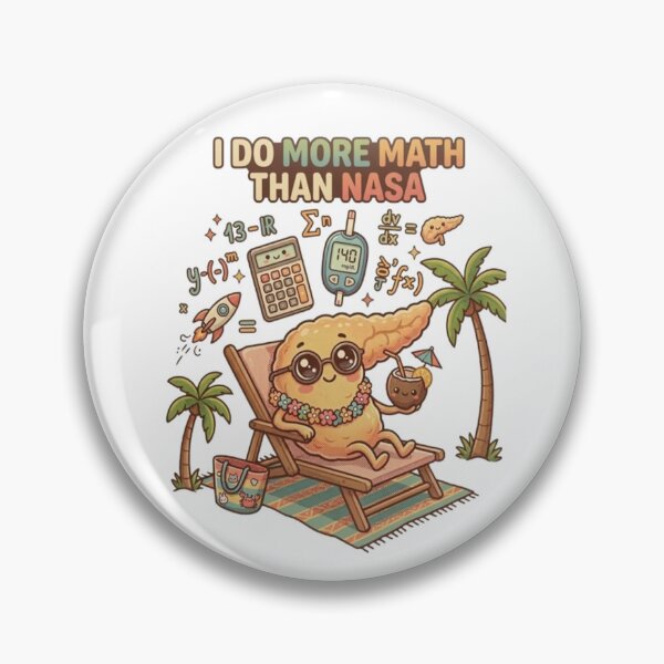 Item preview, I Do More Math Than NASA – Diabetes Humor designed and sold by DiabetesPrints.