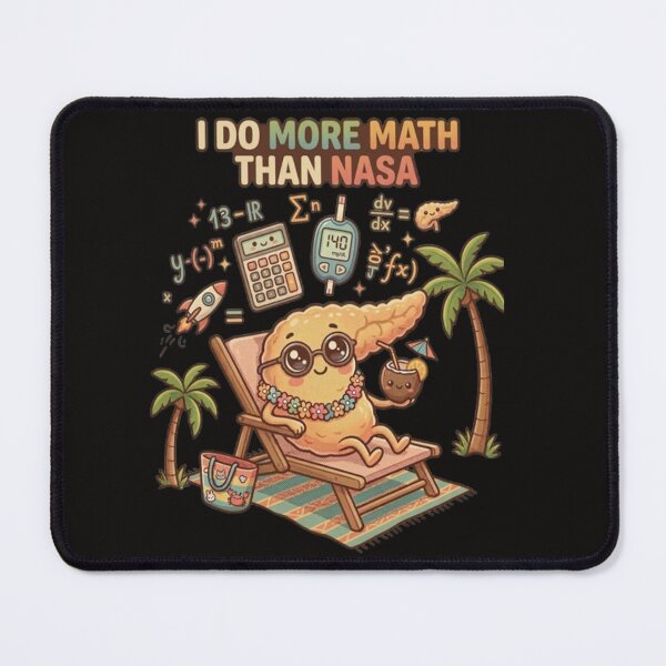 Item preview, I Do More Math Than NASA – Diabetes Humor designed and sold by DiabetesPrints.
