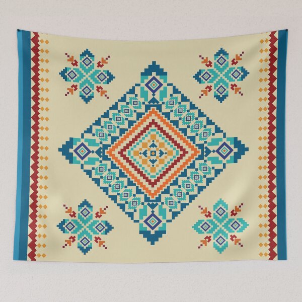 Item preview, Colorful Geometric Tribal Textile Pattern designed and sold by PowerAntShop.