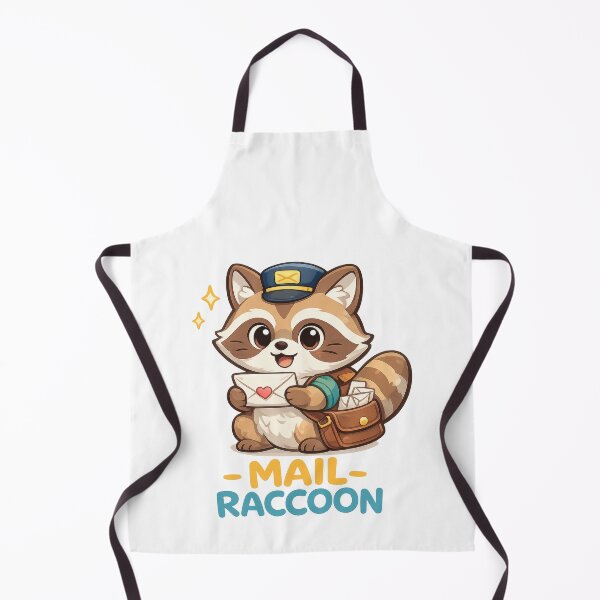 Item preview, Mail Raccoon Cute Kawaii Postal Animal Art designed and sold by jgvisualarts.