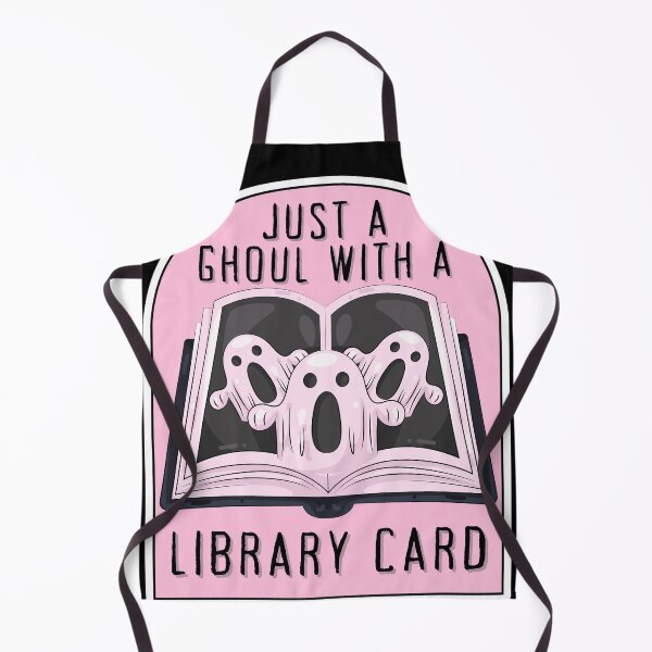 Item preview, Just a Ghoul With a Library Card Sticker | Spooky Book Lover | Halloween Reader Aesthetic | Cute Ghost Book Sticker designed and sold by Wander & Whim Designs.