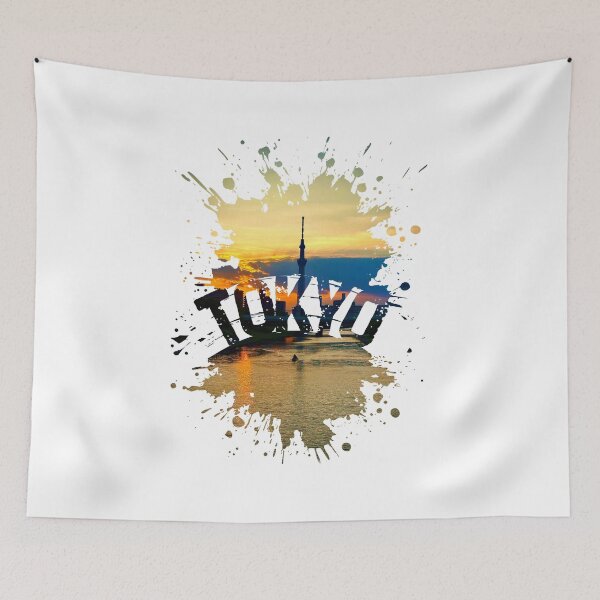 Item preview, Tokyo Skytree Sunset Paint Splash designed and sold by Timplates.