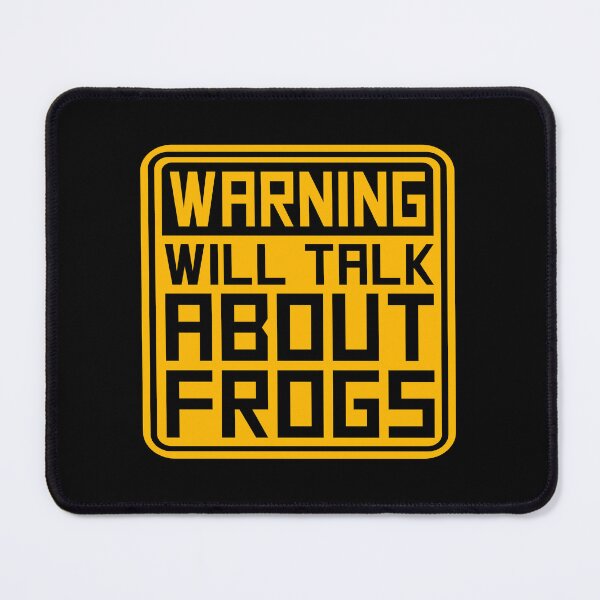 Item preview, Warning Will Talk About Frogs Funny Animal Quote designed and sold by shirt-o-mat.