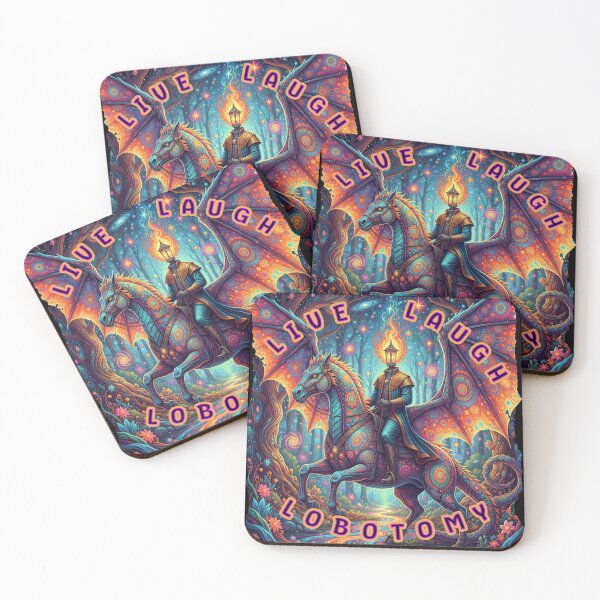 Item preview, Psychedelic Headless Horseman - Live, Laugh, Lobotomy designed and sold by Shy Fractal Designs.