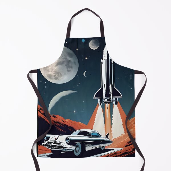 Item preview, Sci Fi Rocket Launch With Classic Car. designed and sold by MissYouONLY.