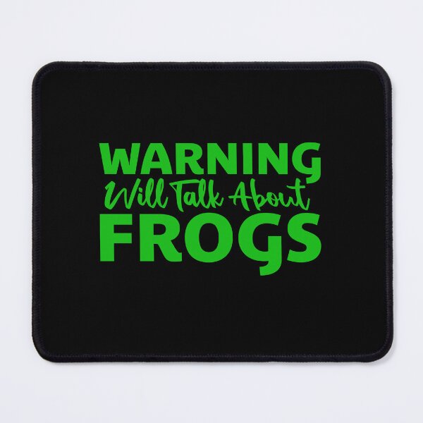Item preview, Warning Will Talk About Frogs Funny Animal Quote designed and sold by shirt-o-mat.
