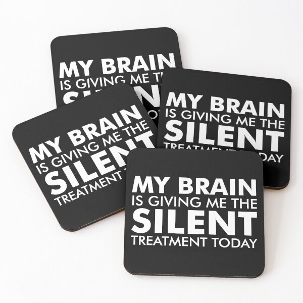 Item preview, My brain is giving me the silent treatment today designed and sold by kamaniyavidya.