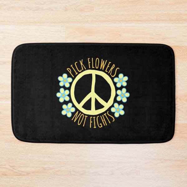 Item preview, Pick Flowers Not Fights Funny Peace Quote Logo designed and sold by shirt-o-mat.