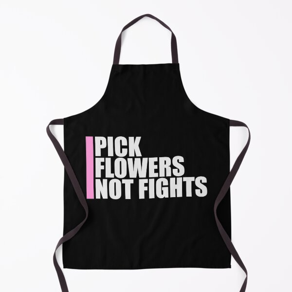 Item preview, Pick Flowers Not Fights Funny Peace Quote Logo designed and sold by shirt-o-mat.