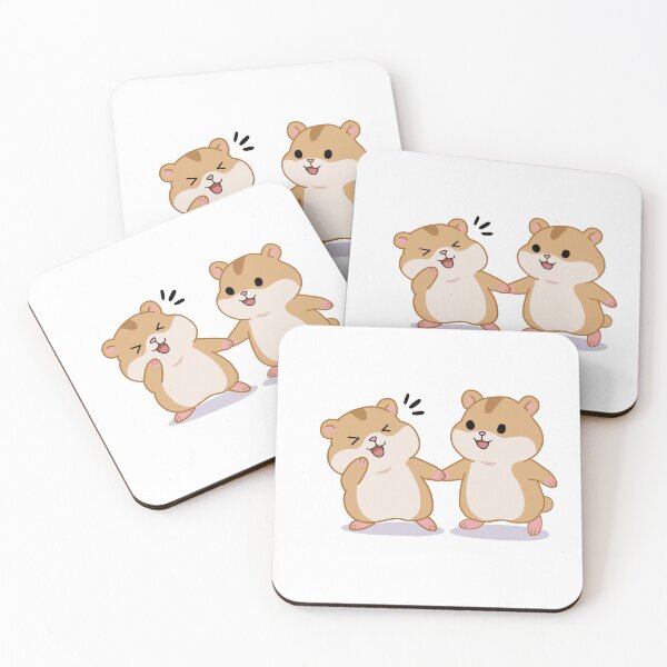Item preview, Cute Laughing Hamsters Sticker- Funny Kawaii Hamster Friends Meme designed and sold by pn_terest.