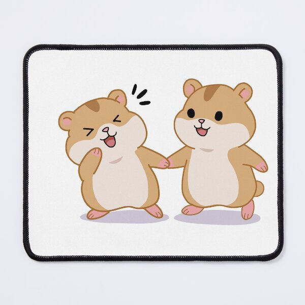 Item preview, Cute Laughing Hamsters Sticker- Funny Kawaii Hamster Friends Meme designed and sold by pn_terest.