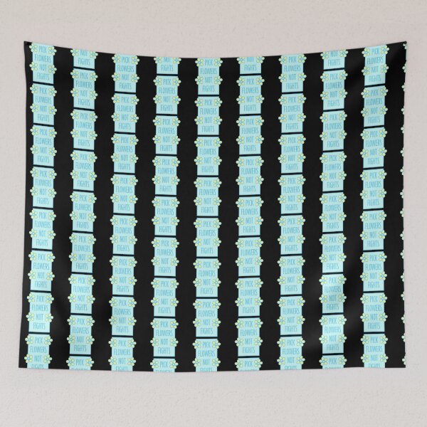 Item preview, Pick Flowers Not Fights Funny Peace Quote Logo designed and sold by shirt-o-mat.
