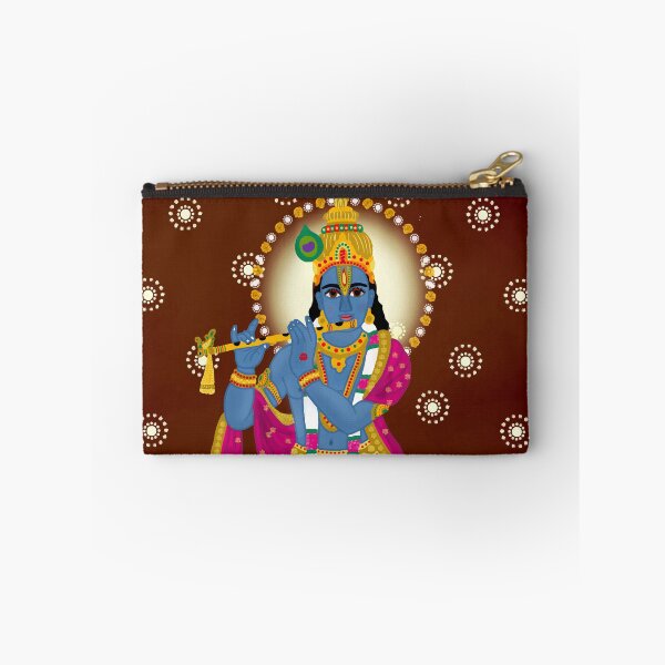 Item preview, Krishna Spiritual Illustration – Hindu Mythology Inspired Design designed and sold by Harshit_Digital_Arts.