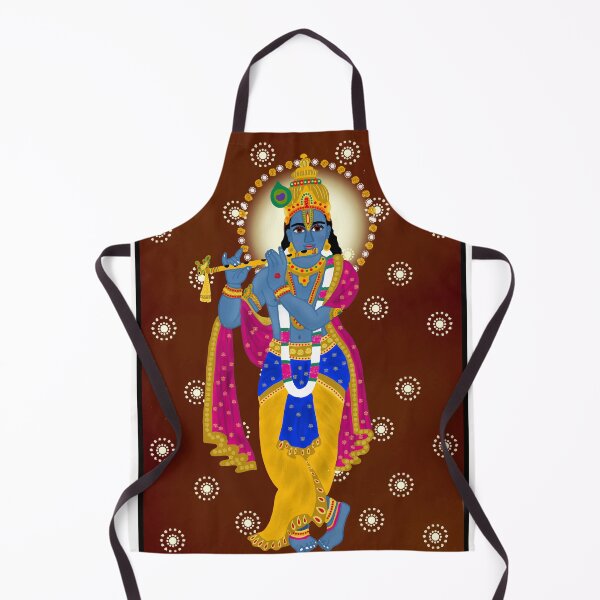 Item preview, Krishna Spiritual Illustration – Hindu Mythology Inspired Design designed and sold by Harshit_Digital_Arts.