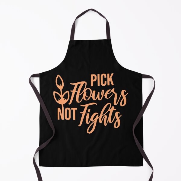 Item preview, Pick Flowers Not Fights Funny Peace Quote Logo designed and sold by shirt-o-mat.