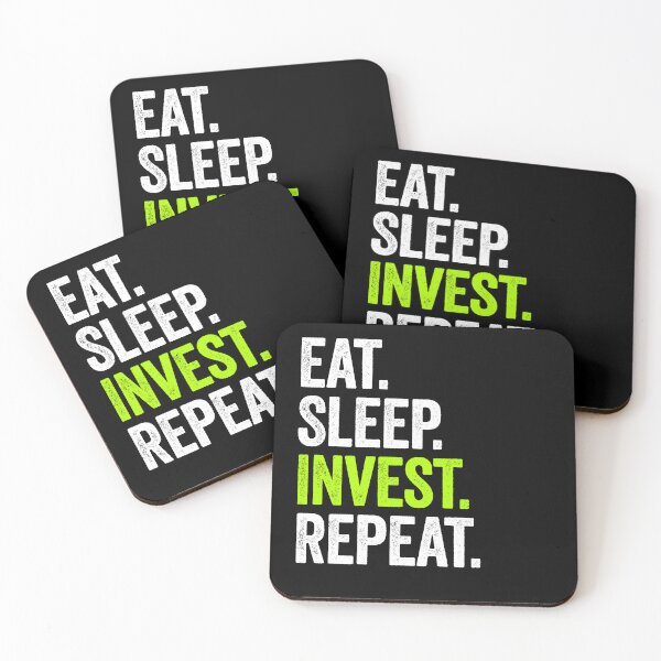 Item preview, Eat Sleep Invest Repeat - Funny Investor Financial Advisor Gift designed and sold by kamaniyavidya.