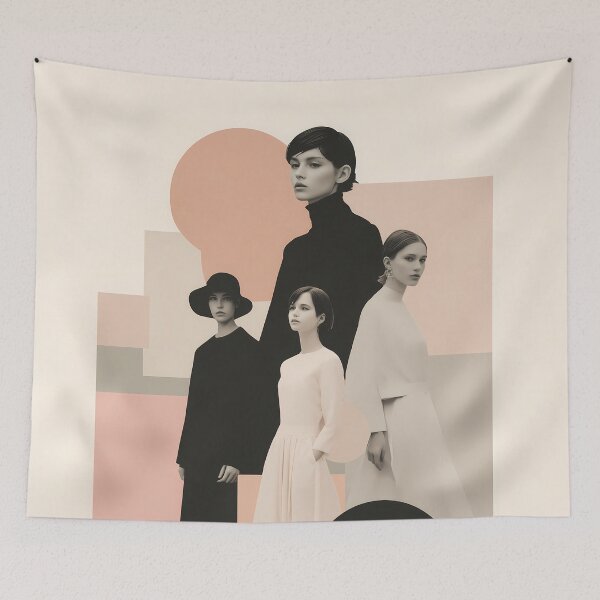 Item preview, Minimalist Fashion Collage Modern Aesthetic Style Art designed and sold by Mindrender.