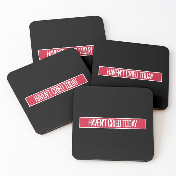 Item preview, Haven't Cried Today Funny Sarcastic Mood Quote designed and sold by shirt-o-mat.