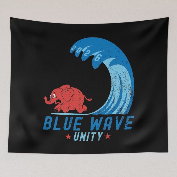 Item preview, Blue Wave 2026 Unity Pro Democracy Distressed Political designed and sold by EthosWear.