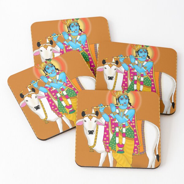 Item preview, Sacred Krishna Artwork – Hindu Devotional Cultural Illustration designed and sold by Harshit_Digital_Arts.