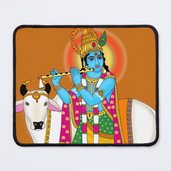 Item preview, Sacred Krishna Artwork – Hindu Devotional Cultural Illustration designed and sold by Harshit_Digital_Arts.