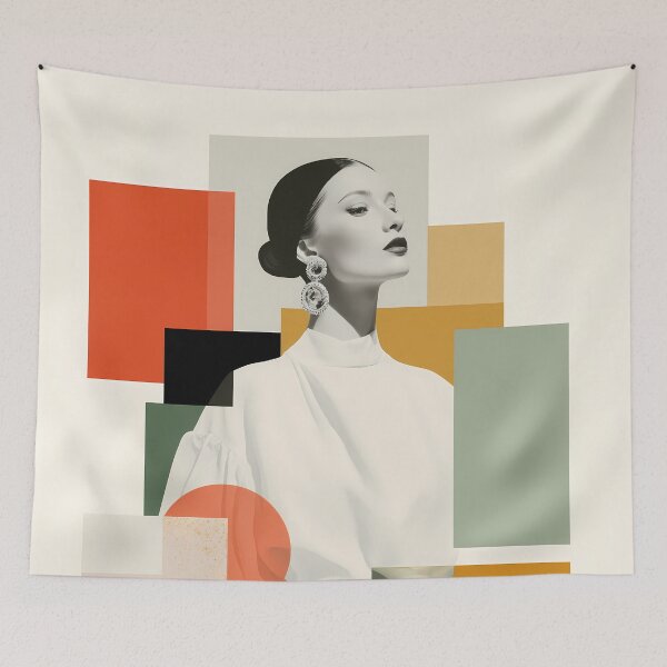 Item preview, Minimalist Fashion Collage Modern Aesthetic Style Art designed and sold by Mindrender.