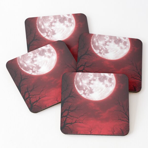 Item preview, Crimson Lunar Eclipse: Haunting Dead Forest Night designed and sold by Jimakmo.
