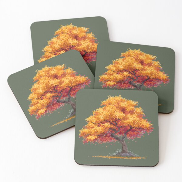 Item preview, Autumn tree with orange and red leaves designed and sold by Newrealis.