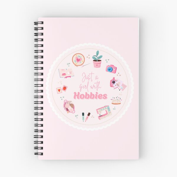 Item preview, Just a Girl With Hobbies Sticker | Craft Lover Design | Sewing Knitting DIY Hobby Girl designed and sold by Kierra & Co..